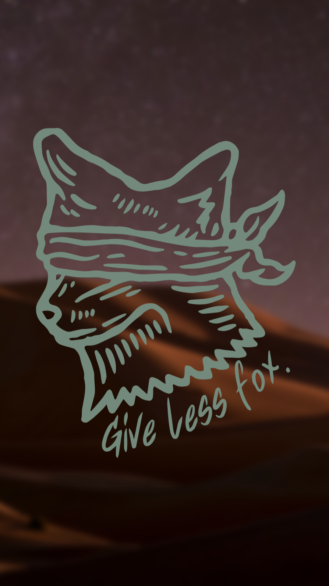 Give Less Fox - Boxy Crop